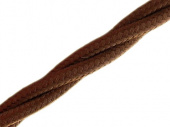 Витой ретро кабель для внешней проводки Werkel Retro 3х1,5мм коричневый - купить в Нижнем Новгороде