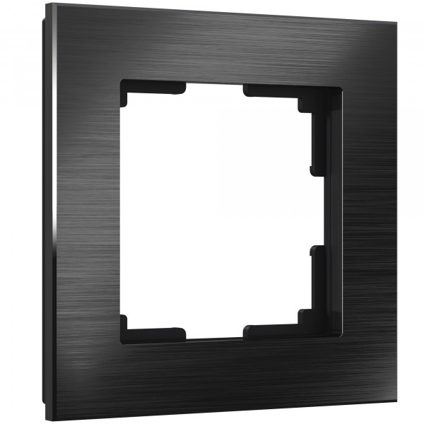 Рамка на 1 пост Werkel WL11-Frame-01 Aluminium (черный алюминий) - купить в Нижнем Новгороде