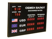Офисные табло валют 4 разряда - купить в Нижнем Новгороде