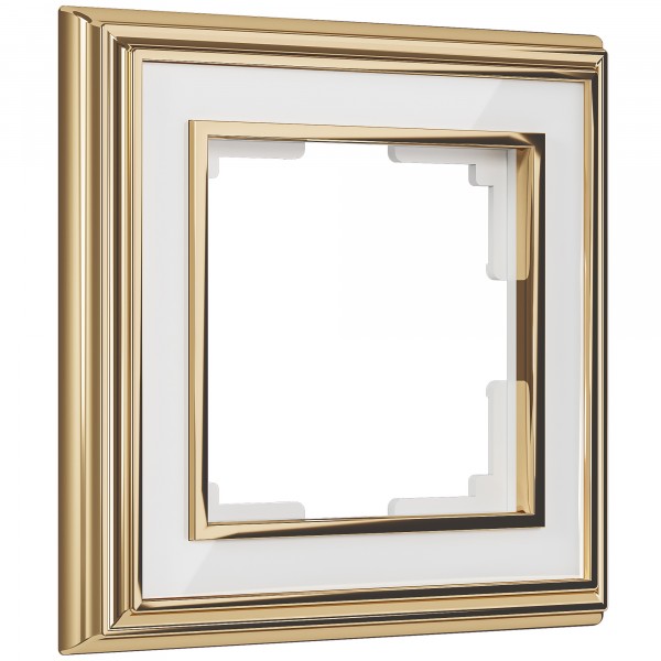 Рамка на 1 пост Werkel WL17-Frame-01 Palacio (золото / белый) - купить в Нижнем Новгороде